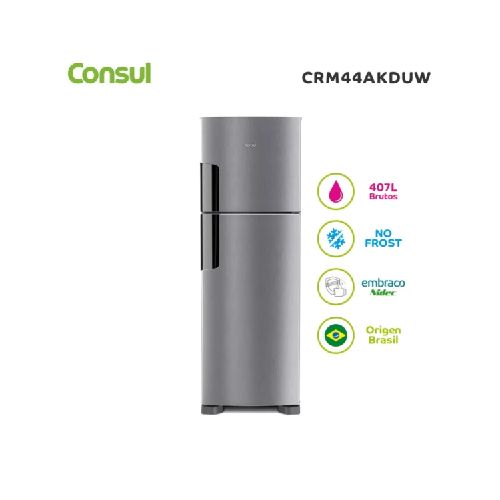 Heladera Consul 407L inox No frost CRM44AKDUW Marca: Consul