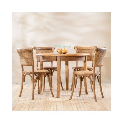 Juego De Comedor Elm + 4 Lia Teca Marca: Satec