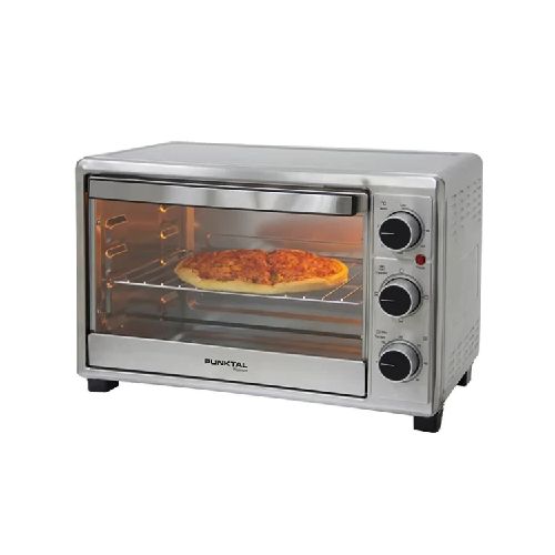 HORNO ELECTRICO 28 LTS. CON LUZ-GRILL-EN ACERO INOX PUNKTAL PK-028 INOX Marca: PUNKTAL