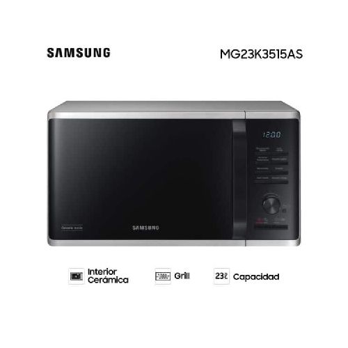 Microondas Samsung 23lts MG23K3515AS Marca: Samsung