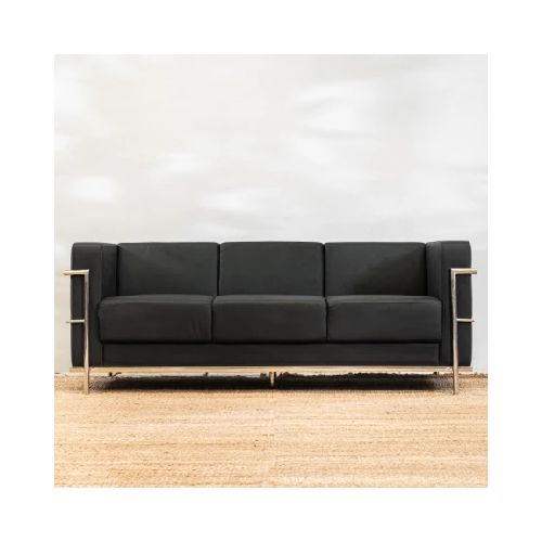 Sillón Lecorbusier 3 Cuerpos – Negro Marca: Satec