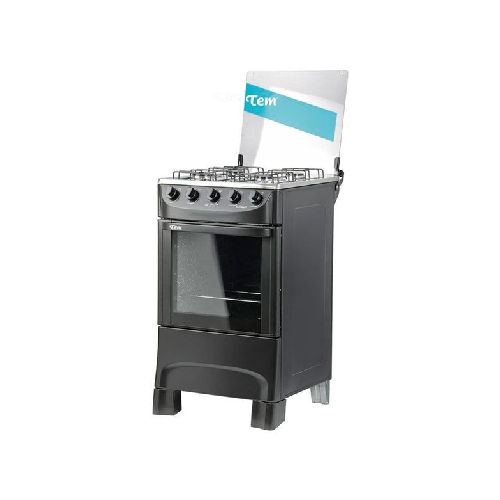 Cocina a gas Negra TEM – MASTERCOOK 4HB Marca: Tem