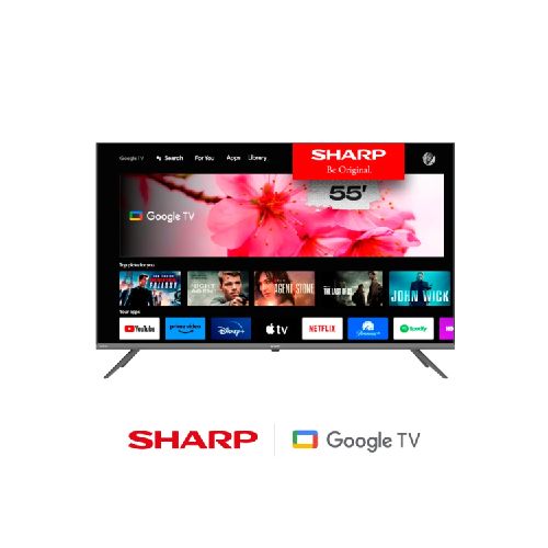 TV SMART SHARP 4K UHD 55” 4T-C55FL6L Marca: Sharp