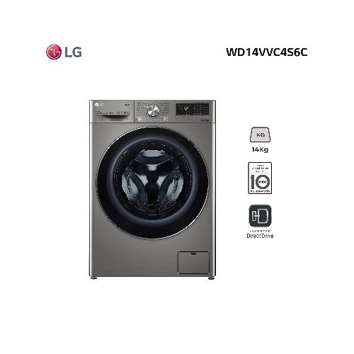 Lavasecarropas frontal inverter LG 14 kg – WD14VVC4S6C Marca: LG