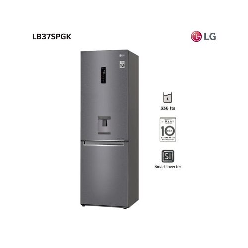 Heladera LG Inverter C/ Freezer Abajo 336lts GB37SPP Marca: LG