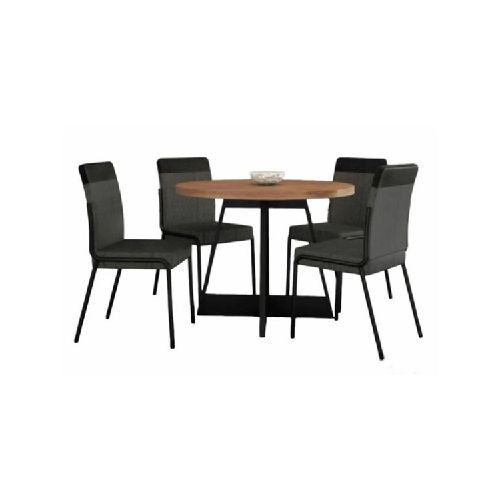 Juego de comedor 4 sillas IGUAZU Negro