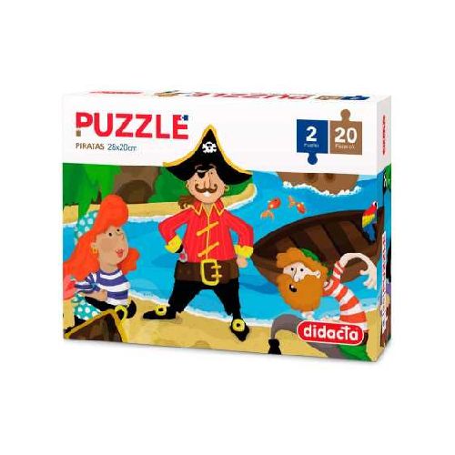 Juego Caja Puzzle Pirata X 2 Mundo Kanata 