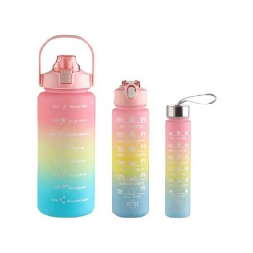 Botellas Cantimplora Sport Multiuso 3 En 1 Varios Colores 