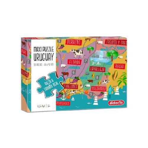 Maxi Puzzle – Mapa De Uruguay – Didacta – Kanata 