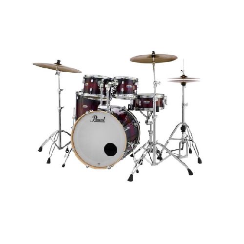 Batería Pearl Decade Maple Fusion Red 5 Cuerpos Con Hardware