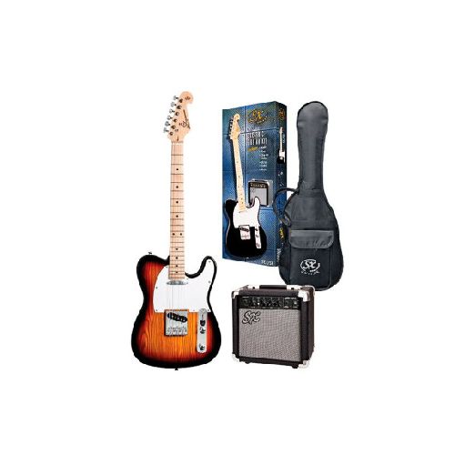 Pack Guitarra Eléctrica Sx Se2sk Tele Sunburst