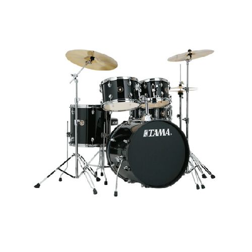 Batería Tama Rhythm Mate Rm52kh5cbk Black Con Hardware Y Platillos