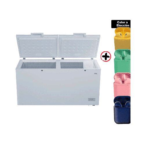 Freezer Horizontal F508cfw Tcl 508l + Auriculares Inalámbricos