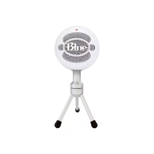 Micrófono Blue Snowball Ice Condensador Cardioide Color Blanco