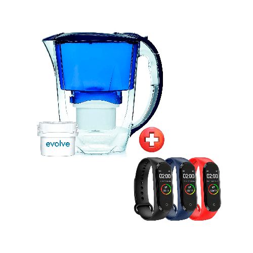 Jarra Aqua Optima Oria Purificador Agua + Filtro + Smartwatch