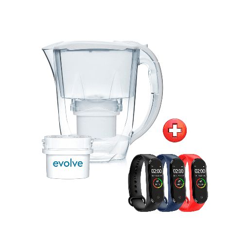 Jarra Aqua Optima Oria 2.8l Purificador Agua + Filtro + Smartwatch