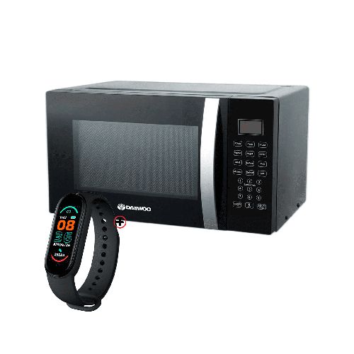 Microondas Daewoo Digital 23 Lts 800w Damwo23db + Smartwatch