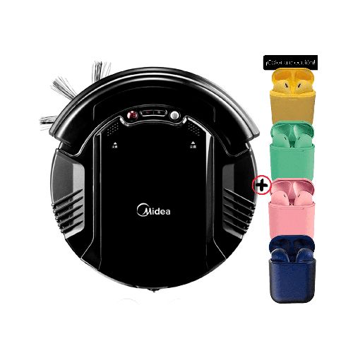 Aspiradora Robot Midea F4+ Carga Automática Y Sensor + Auriculares inalambricos