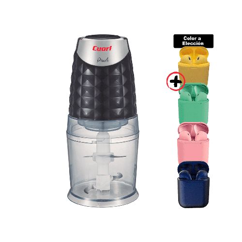 Picadora De Alimento Piccolo Cuori Mini Chopper + Auriculares Inalámbricos