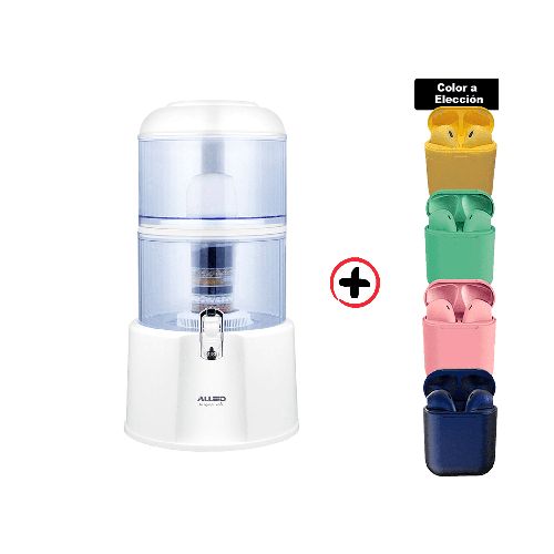 Dispensador De Mesada Con Filtro Agua 8 Capas + Auricular Inalámbrico