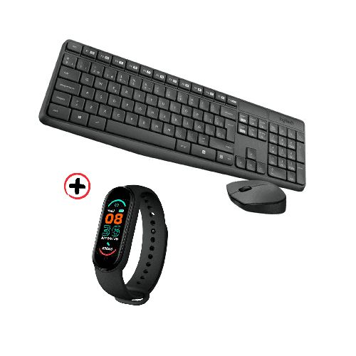 Kit De Teclado Y Mouse Inalámbrico Logitech + Smartwatch