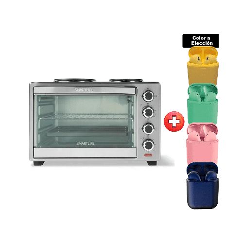 Horno Smartlife Eléctrico C/anafe Sl-eo38sp + Auricular Inalámbrico