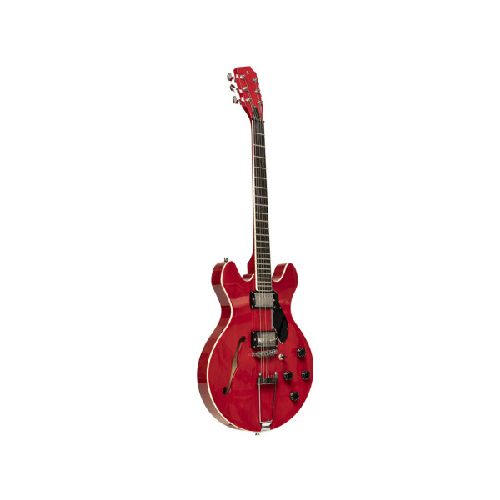 Guitarra eléctrica Stagg533TCH tipo 335 roja