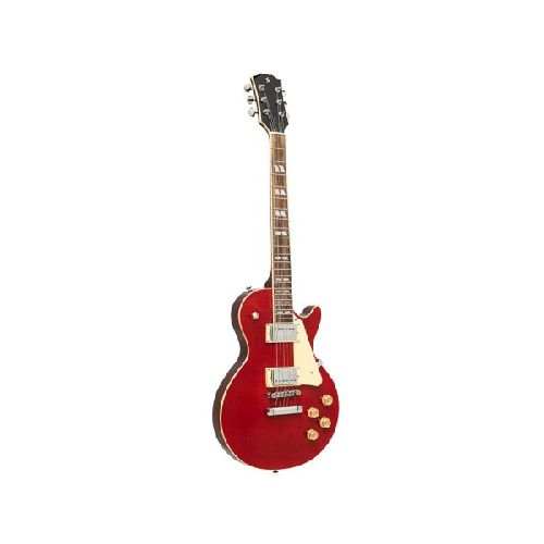 Guitarra eléctrica Stagg SELDLXWRED LP flam maple