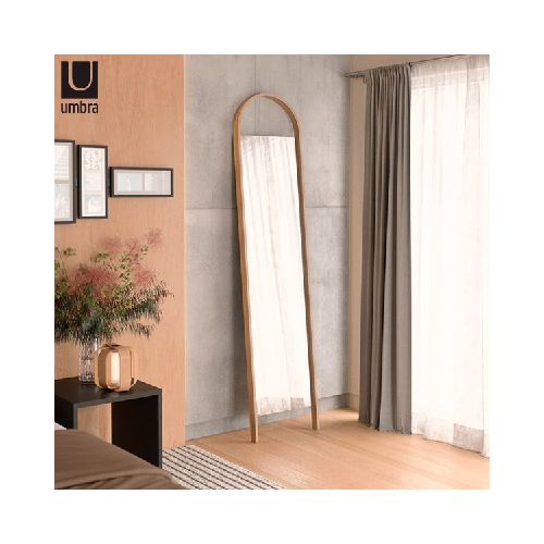 ESPEJO De Pie Mad.Natural Bellwood 45x195cm UMBRA