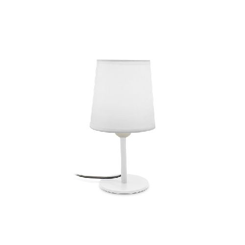 LAMPARA Veladora Blanca c/Pantalla 25.5cm H