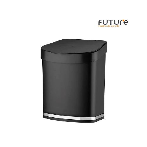 CESTO RESIDUOS de Mesada Negro 2.5 lts FUTURE 13x18x21cm H