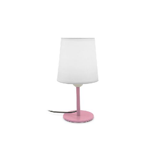 LAMPARA Veladora Rosa c/Pantalla 25.5cm H