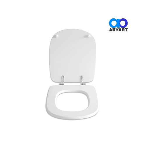 Tapa WC Blanco Madera Laqueada Herraje Metal Bari