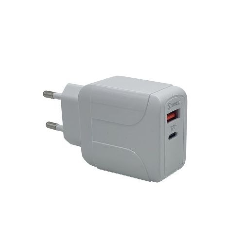 CARGADOR USB y Tipo C Blanco 220V