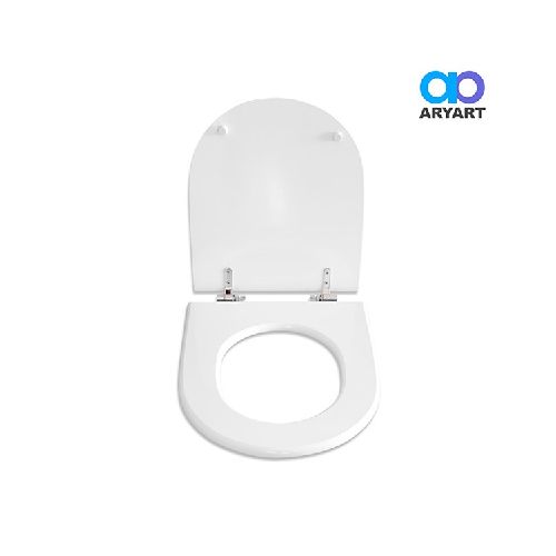 TAPA WC Blanco Madera Laqueada Herraje Metal Riviera