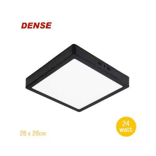 LED Plafon Cuad. 24w DENSE Negro Cálido