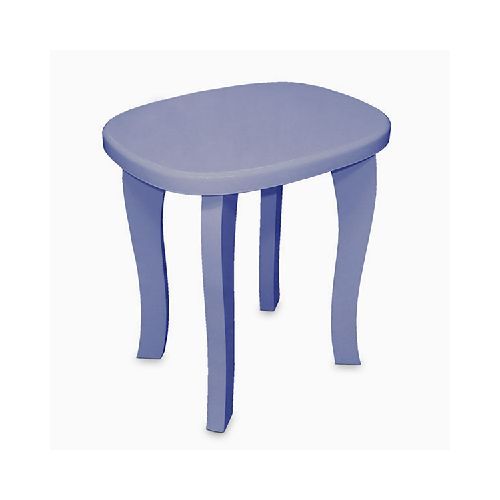 BANQUETA Baño Madera Azul Piedra 38x30 /40cm h