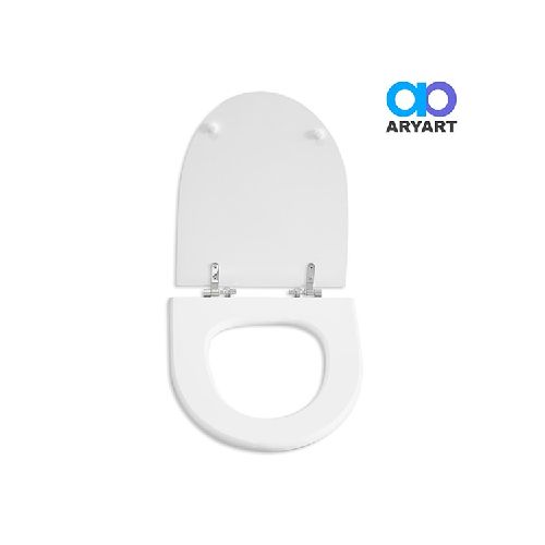 TAPA WC Blanco Madera Laqueada Herraje Metal Marina