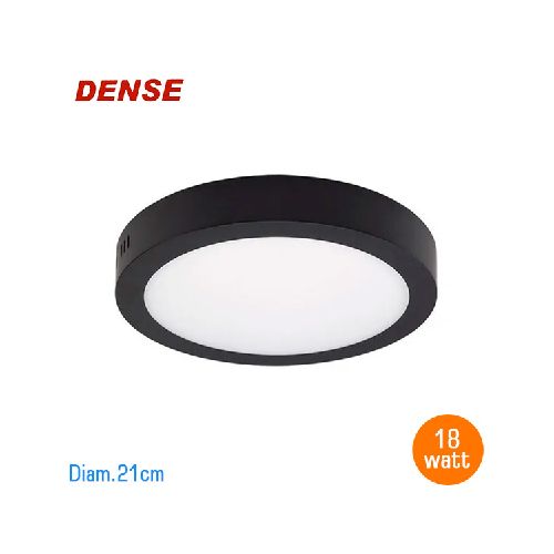 LED Plafon Red. 18w Negro Calido Ø22cm