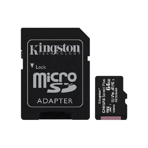 Memoria Micro SD Kingston Select Plus 64GB - MegaSystem Tienda  