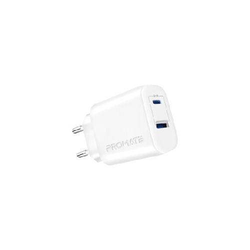 Cargador Promate Fast Charger Usb-c / Usb-a 17w