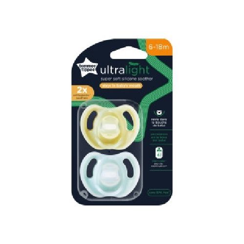 Chupete ultra liviano 6 a 18 M pack x 2 Tommee Tippee  