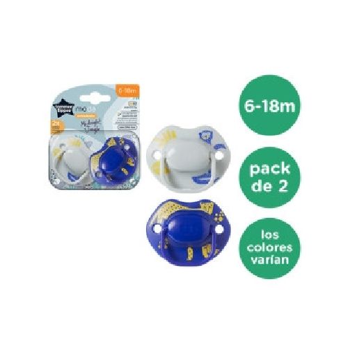 Chupete moda 6 a 18 M pack x 2 Tommee Tippee  