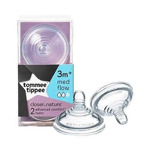 Tetinas de biberon 3 meses flujo medio pack x 2 Tommee Tippee  