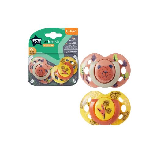 Chupete Fun Style Ortodóntico 6 a 18 M Pack x 2 Tommee Tippee  