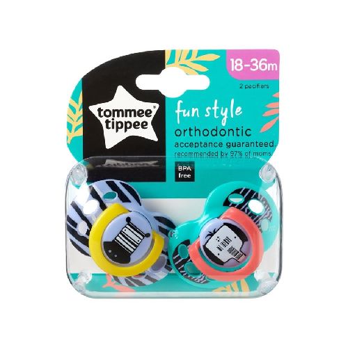 Chupete Fun Style 18-36M Ortodóntico pack x 2 Tommee Tippee  