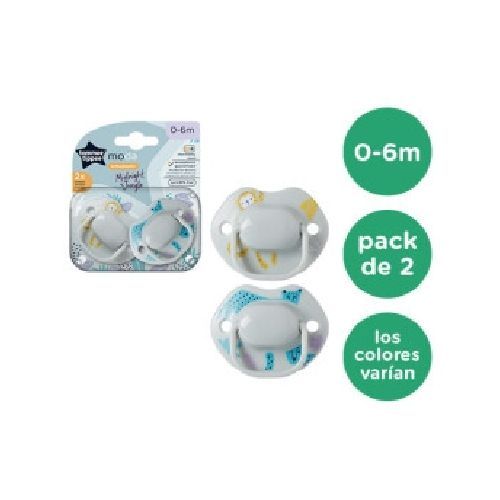 Chupete moda 0 a 6 M Pack x 2 Tommee Tippee  