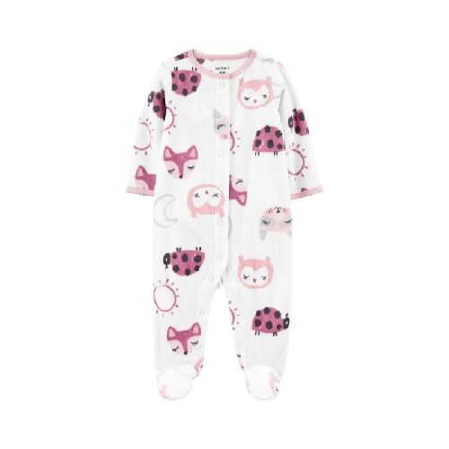 Pijama micropolar animals rosa CARTERS