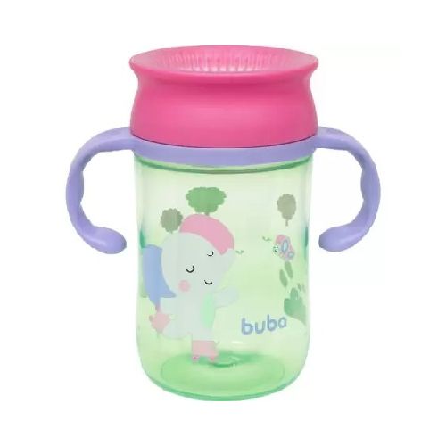 Vaso entrenamiento 360 c asas BUBAZOO - elefante