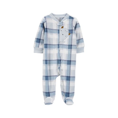 Pijama micropolar cuadrille monstruo CARTERS